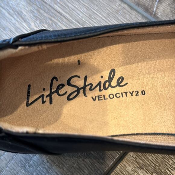 NWOT LifeStride Velocity 2.0 Black Impact Loafer Size 8M - Picture 7 of 9